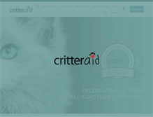Tablet Screenshot of critteraid.org